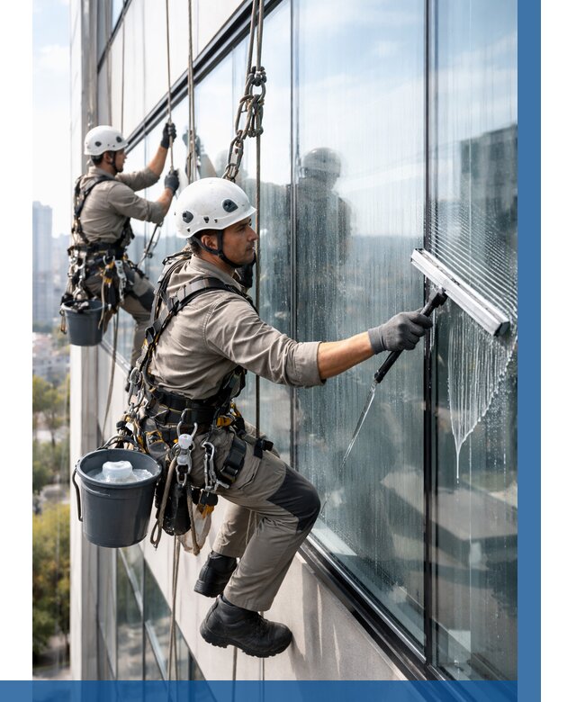 Мойка окон альпинистами в Керчи от 4595 р. | ВЫСОТНИК-Крч