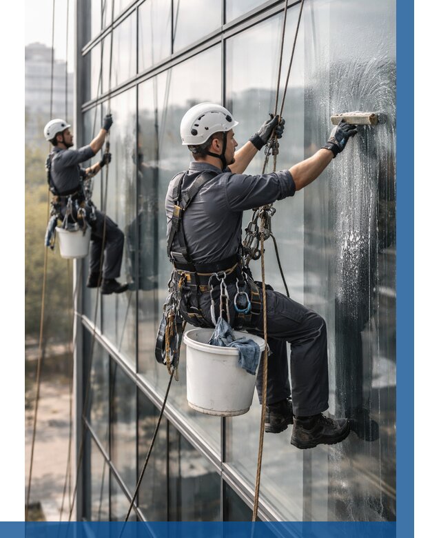 Мойка сплошного остекления в Керчи, заказать от 306 р.| ВЫСОТНИК-Крч