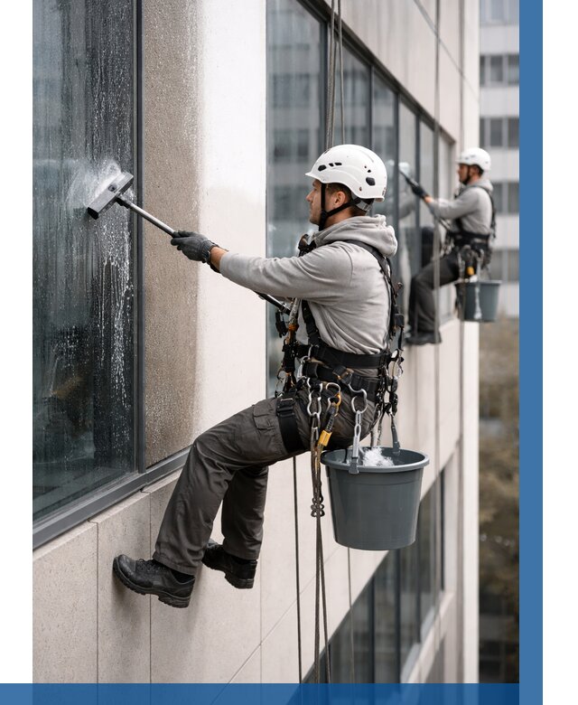 Мойка фасадов зданий в Керчи под ключ от 357 р. | ВЫСОТНИК-Крч