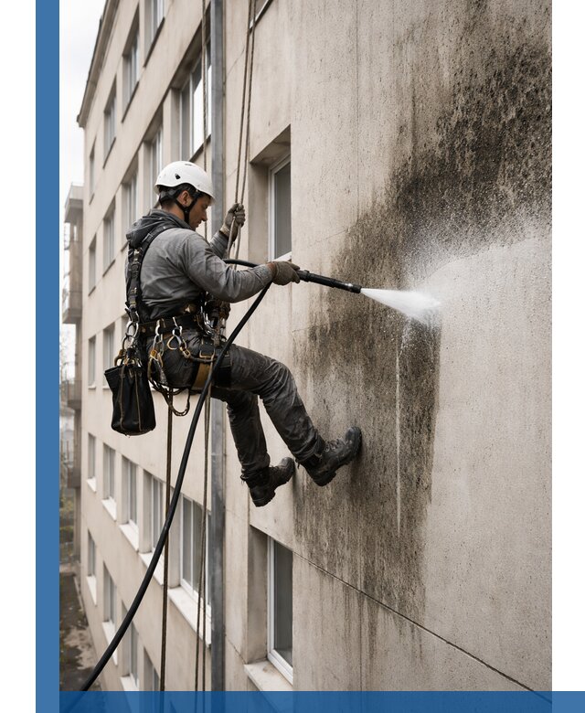 Профессиональная очистка фасадов от плесени в Керчи