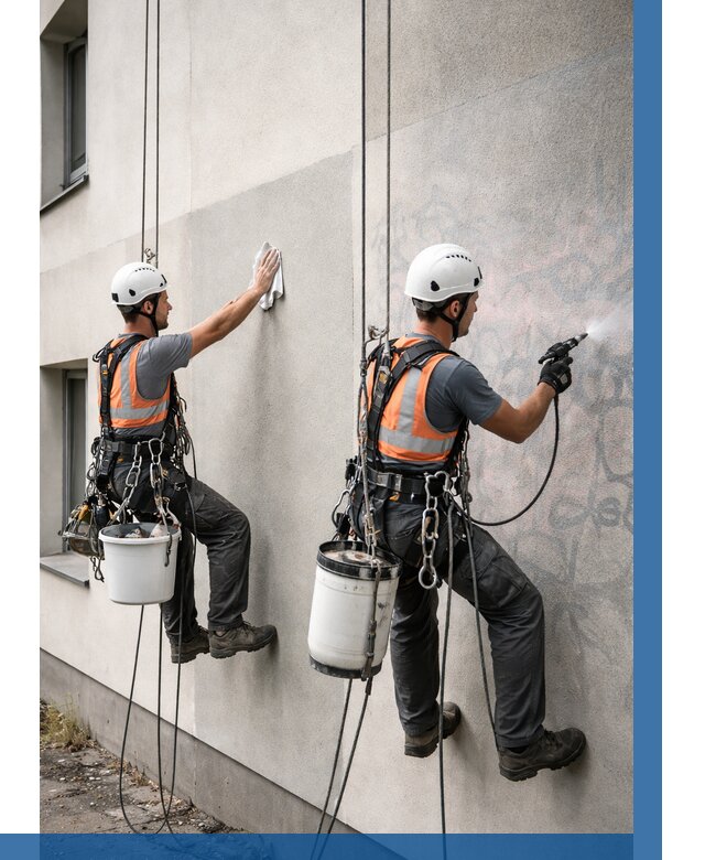 Антиграффити покрытие фасада в Керчи от 613 р. | ВЫСОТНИК-Крч