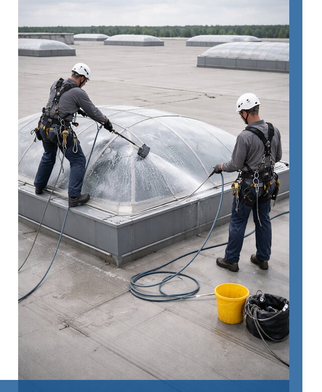 Мойка зенитных фонарей в Керчи, заказать от 4595 р. | ВЫСОТНИК-Крч