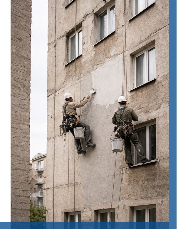 Косметический ремонт фасада в Керчи от 1123 р. | ВЫСОТНИК-Крч