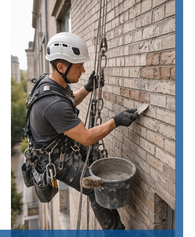 Ремонт кирпичной кладки фасада в Керчи от 1838 р. | ВЫСОТНИК-Крч