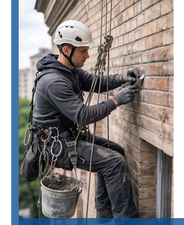 Качественный ремонт кирпичной кладки фасада в Керчи с гарантией