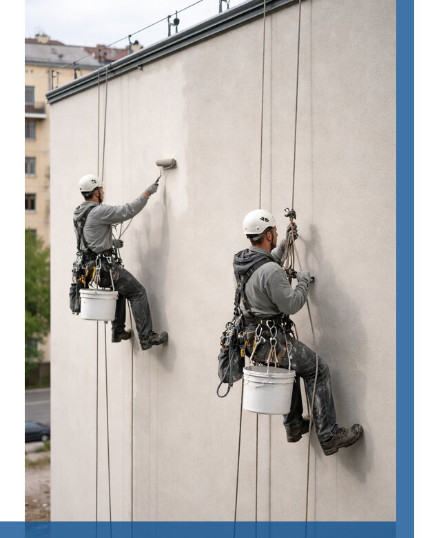 Покраска оштукатуренного фасада в Керчи от 327 р. | ВЫСОТНИК-Крч