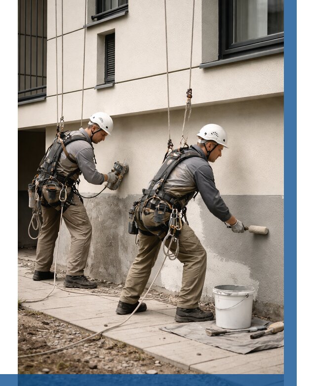 Окраска цоколя здания в Керчи от 460 р. под ключ | ВЫСОТНИК-Крч