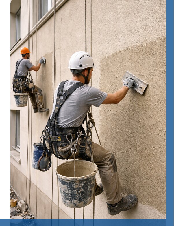 Декоративная штукатурка фасада в Керчи от 1225 р. | ВЫСОТНИК-Крч