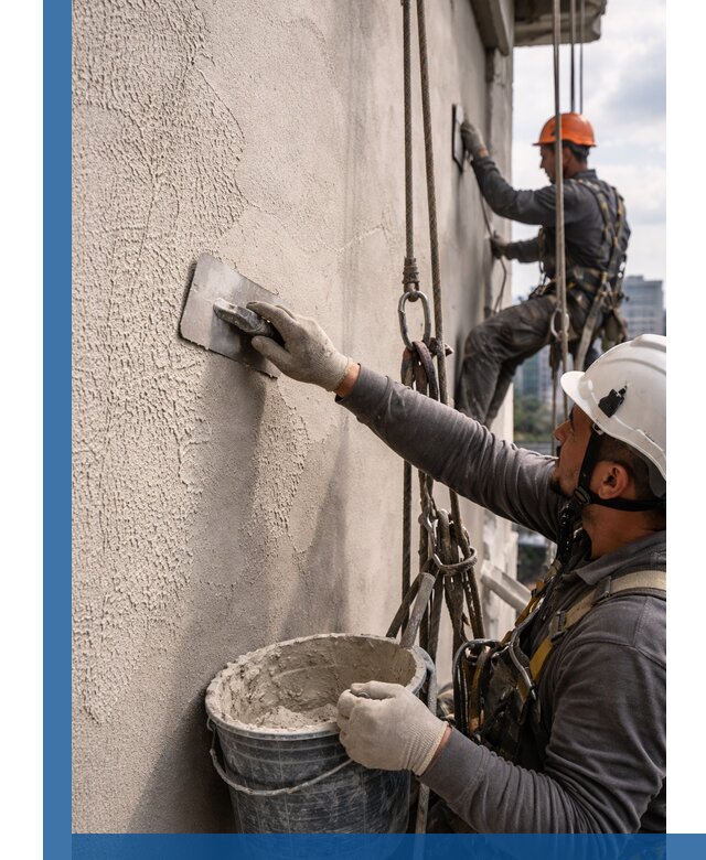 Декоративная штукатурка фасада с утеплением и защитой в Керчи