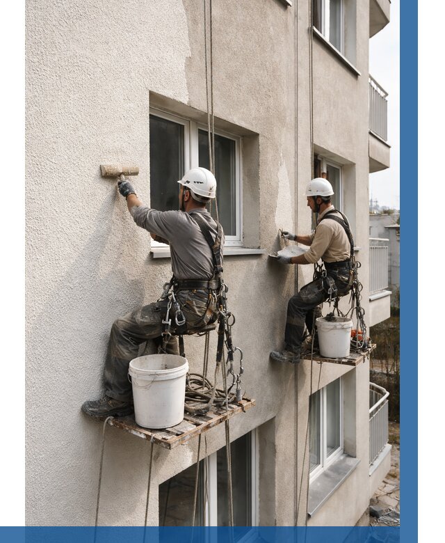 Нанесение короеда на фасад в Керчи от 460 р. | ВЫСОТНИК-Крч