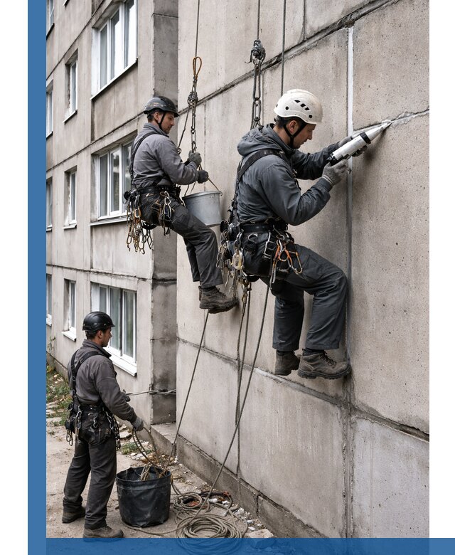 Герметизация межпанельных швов в Керчи с гарантией герметичности