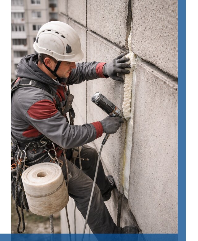 Утепление межпанельных швов в Керчи от 715 р. | ВЫСОТНИК-Крч