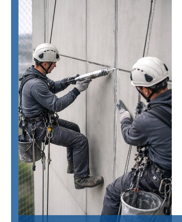 Первичная герметизация швов фасадов и кровель в Керчи