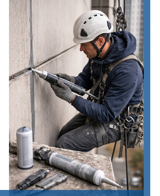 Вторичная герметизация швов в Керчи от 460 р. | ВЫСОТНИК-Крч