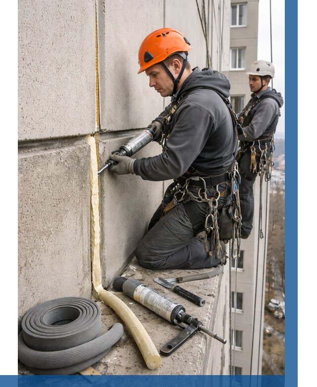 Теплый шов межпанельные швы в Керчи от 715 р. | ВЫСОТНИК-Крч