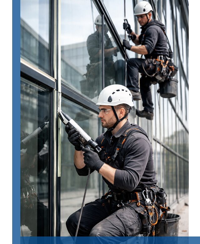 Герметизация витражных швов в Керчи для зданий и фасадов