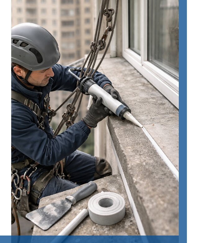 Герметизация балконного козырька в Керчи от 4595 р. | ВЫСОТНИК-Крч