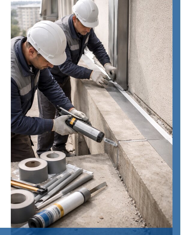 Герметизация примыкания балкона в Керчи от 4595 р. | ВЫСОТНИК-Крч