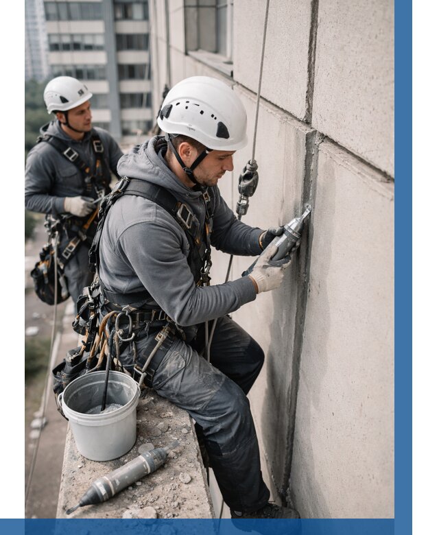 Ремонт деформационных швов здания в Керчи от 1021 р. | ВЫСОТНИК-Крч