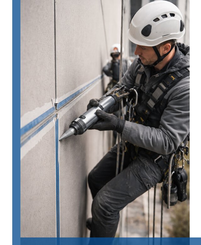 Герметизация стыков фасадных панелей в Керчи качественно и быстро