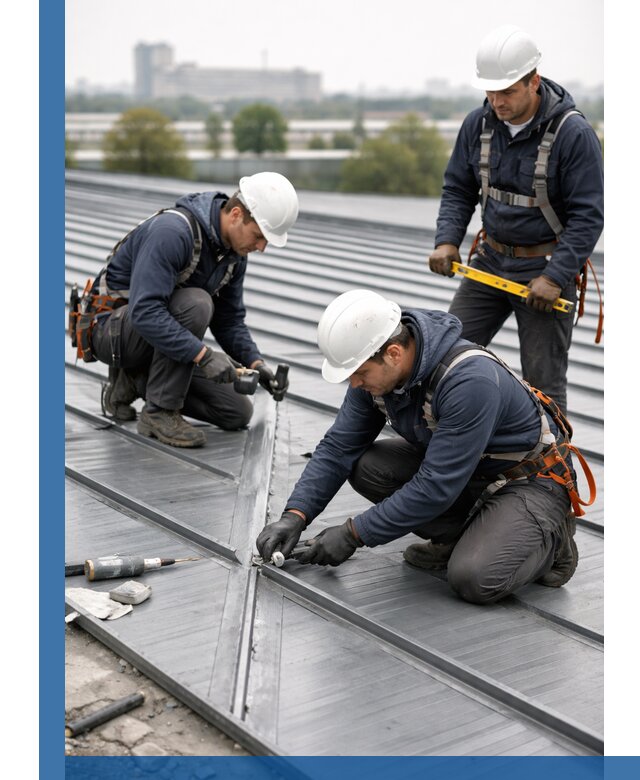 Ремонт фальцевой кровли в Керчи срочно и качественно