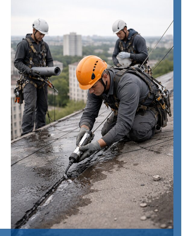 Устранение протечек кровли в Керчи от 12254 р. | ВЫСОТНИК-Крч