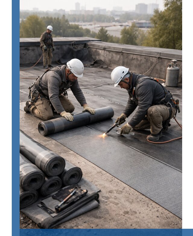 Монтаж мягкой кровли в Керчи профессионально и надежно