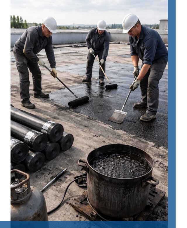 Гидроизоляция кровли мастикой в Керчи от 613 р. | ВЫСОТНИК-Крч