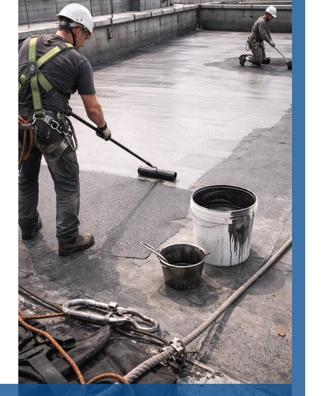 Гидроизоляция кровли жидкой резиной в Керчи от 511 р. | ВЫСОТНИК-Крч