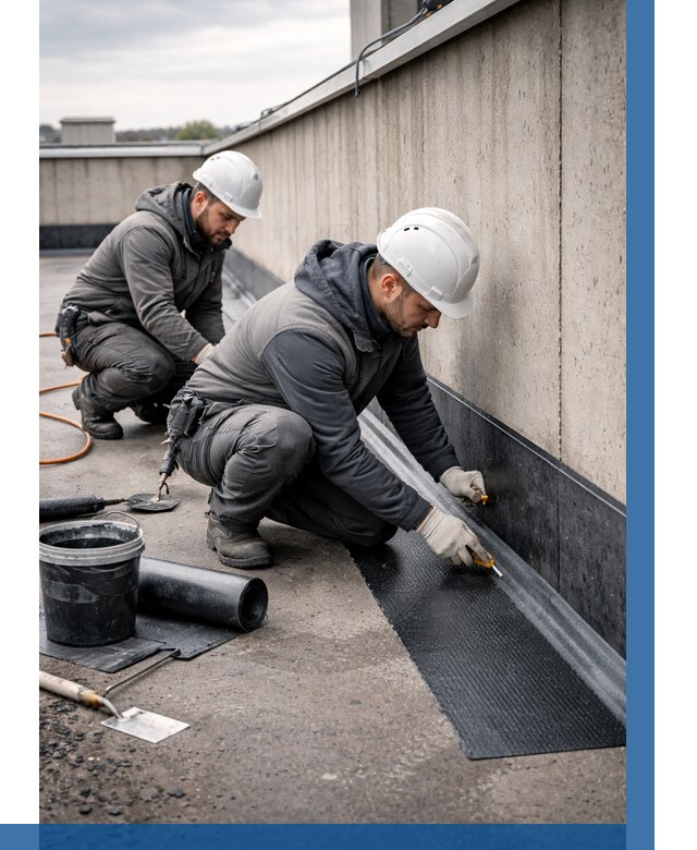 Гидроизоляция примыканий на кровле в Керчи от 919 р. | ВЫСОТНИК-Крч