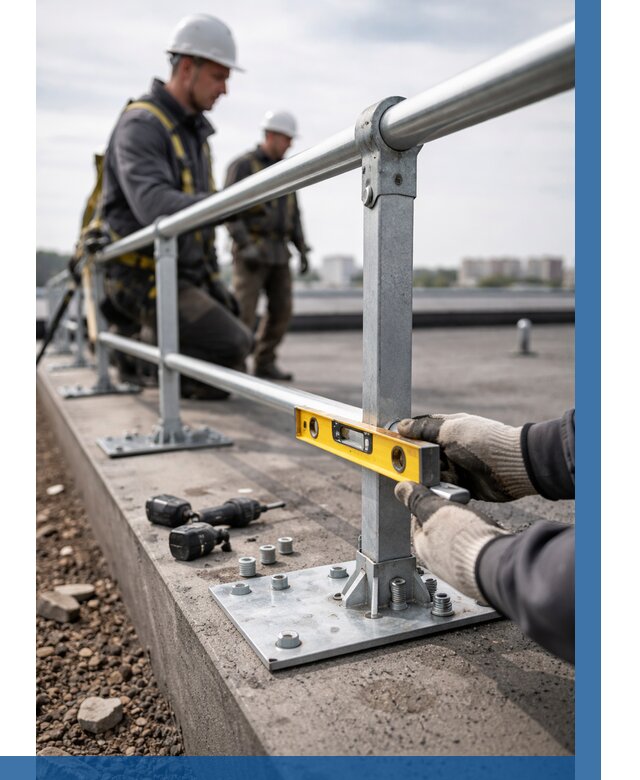 Монтаж кровельного ограждения в Керчи от 1225 р. | ВЫСОТНИК-Крч