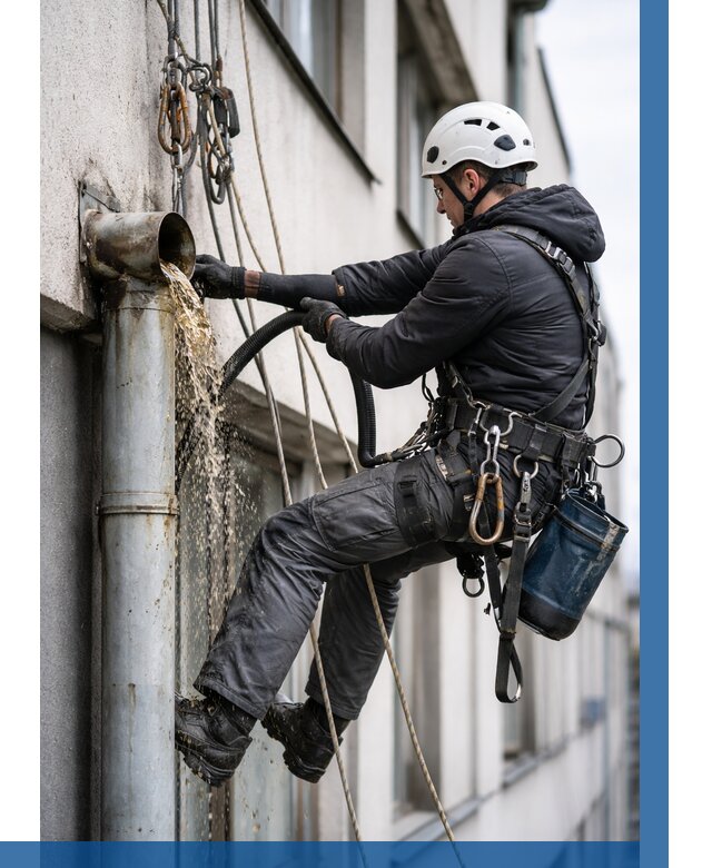 Прочистка водосточных труб в Керчи от 3574 р. | ВЫСОТНИК-Крч