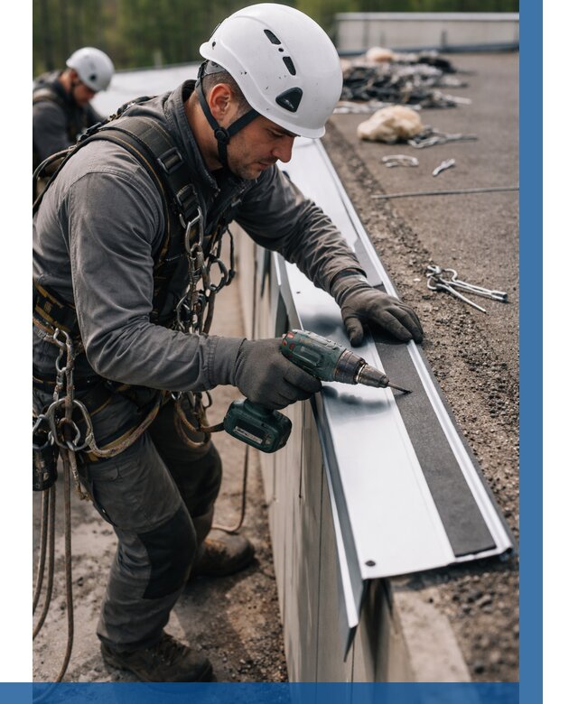 Монтаж капельника на кровле в Керчи от 306 р. | ВЫСОТНИК-Крч