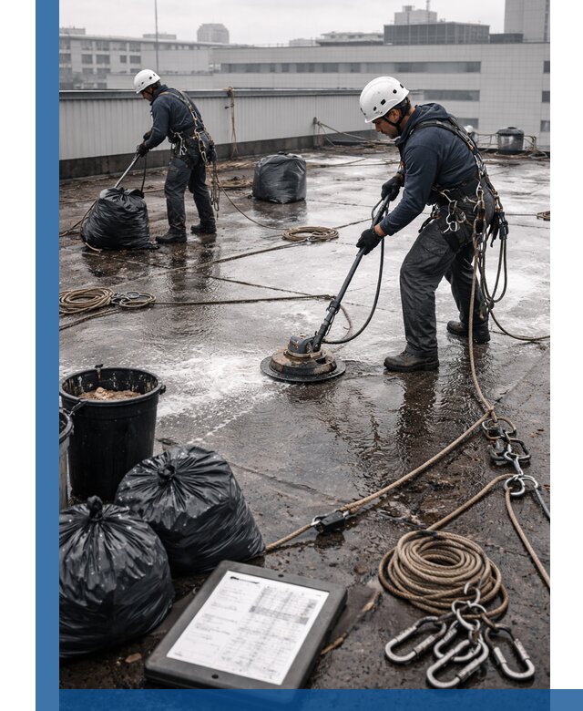 Плановая очистка кровли по графику в Керчи для безопасности