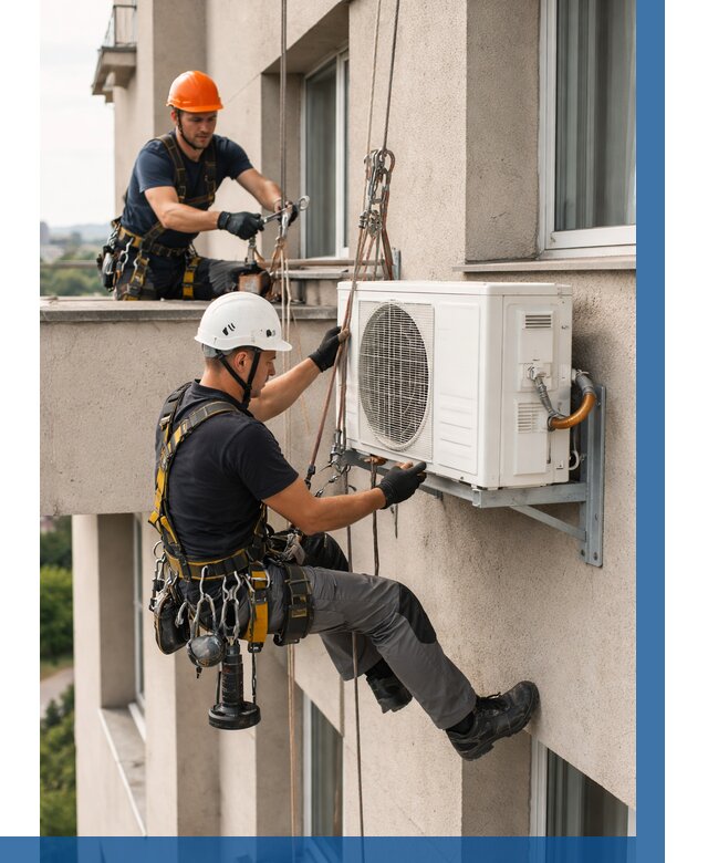 Монтаж внешнего блока кондиционера в Керчи от 6638 р. | ВЫСОТНИК-Крч