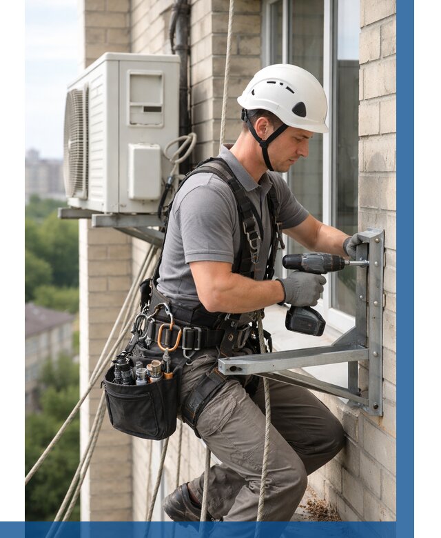 Установка кронштейнов кондиционера в Керчи от 3574 р. | ВЫСОТНИК-Крч