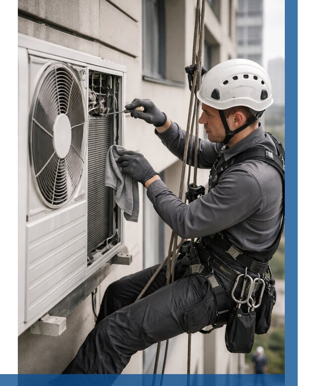 Обслуживание внешнего блока кондиционера в Керчи от 2757 р.ВЫСОТНИК-Крч