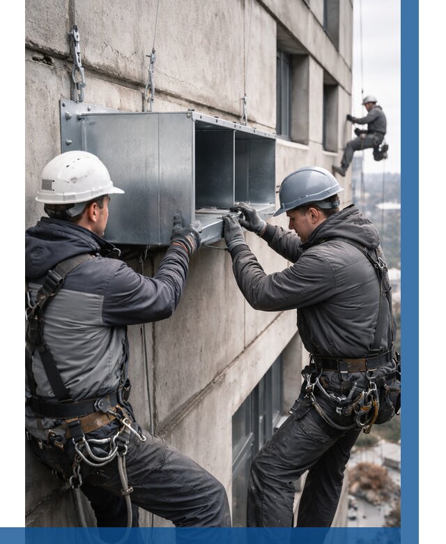 Монтаж вентиляционных коробов в Керчи от 3064 р. | ВЫСОТНИК-Крч