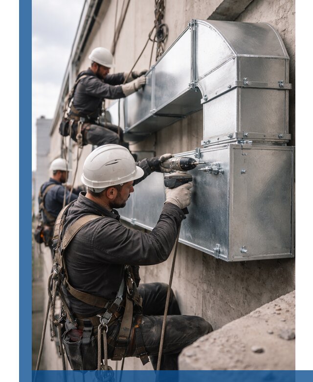 Профессиональный монтаж вентиляционных коробов в Керчи под ключ