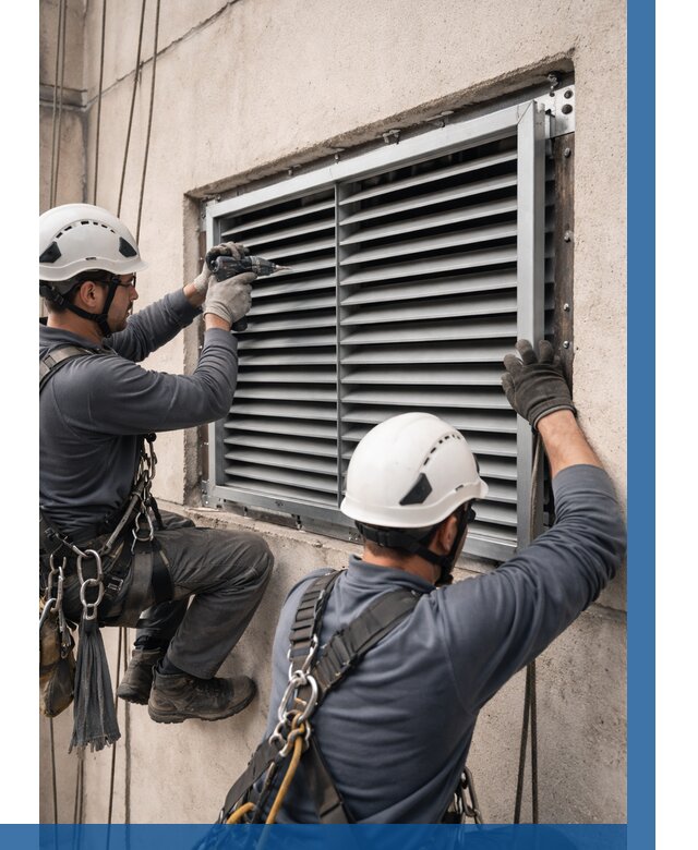 Монтаж вентиляционных решеток в Керчи от 4595 р. | ВЫСОТНИК-Крч