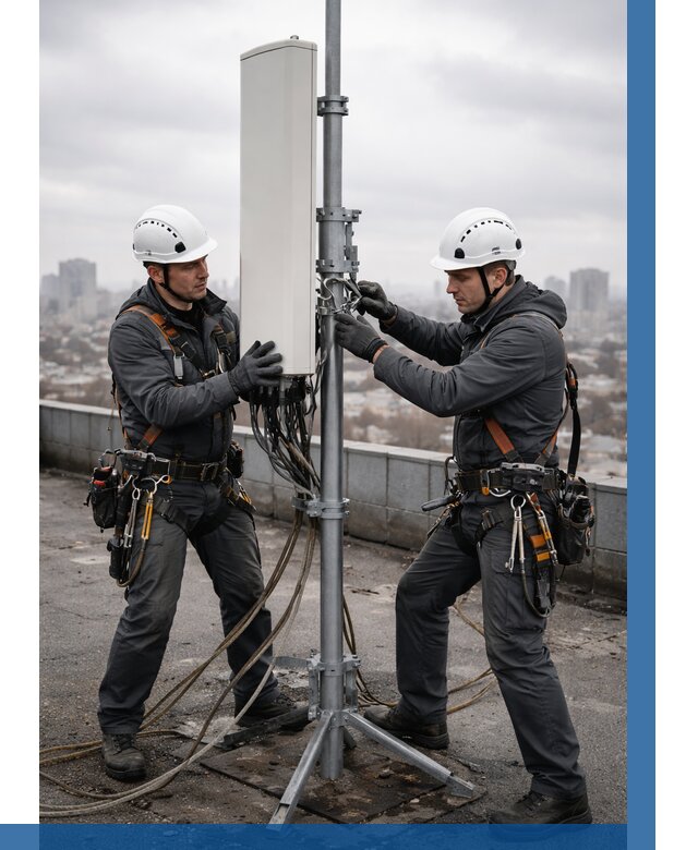 Монтаж антенн связи на крыше в Керчи от 8680 р. | ВЫСОТНИК-Крч