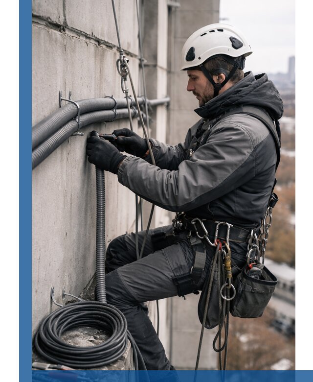 Профессиональный монтаж гофры для кабеля в Керчи с гарантией