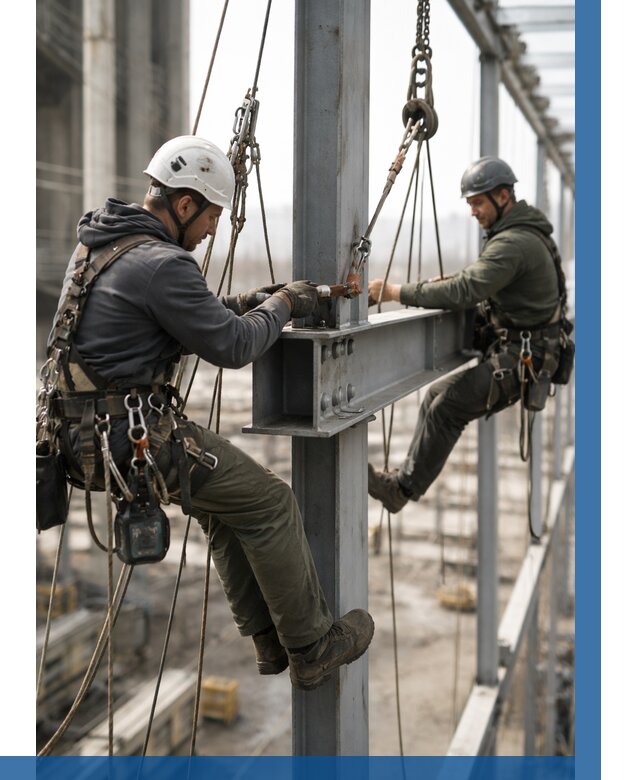 Монтаж металлоконструкций на высоте в Керчи от 3574 р. | ВЫСОТНИК-Крч