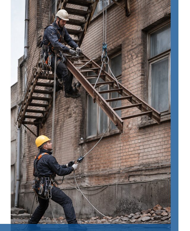 Демонтаж пожарной лестницы в Керчи от 12254 р. | ВЫСОТНИК-Крч