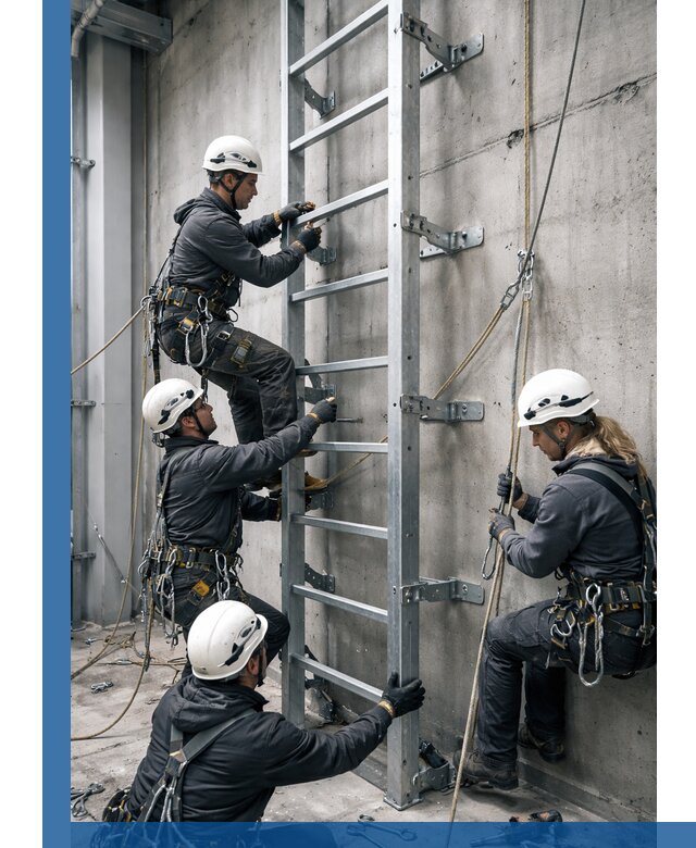 Монтаж металлических лестниц в Керчи под ключ со гарантией