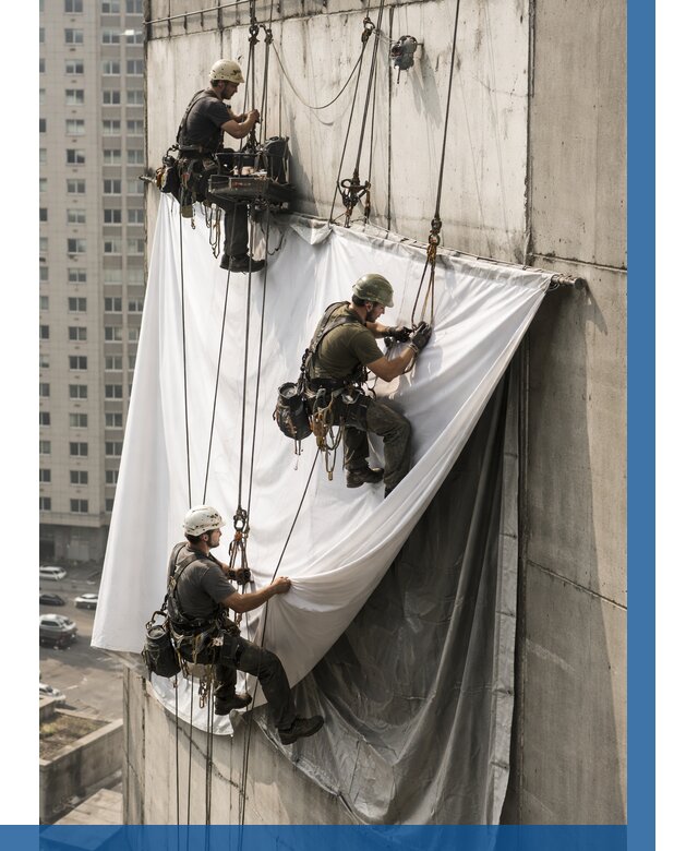 Замена баннерного полотна в Керчи от 6638 р. | ВЫСОТНИК-Крч—заказать