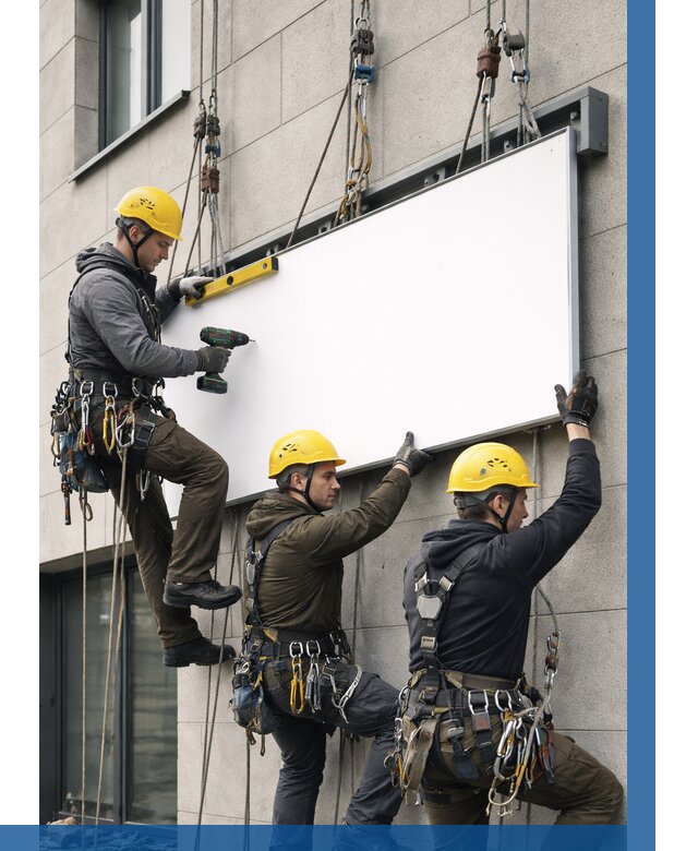 Монтаж рекламной вывески в Керчи от 8170 р. | ВЫСОТНИК-Крч