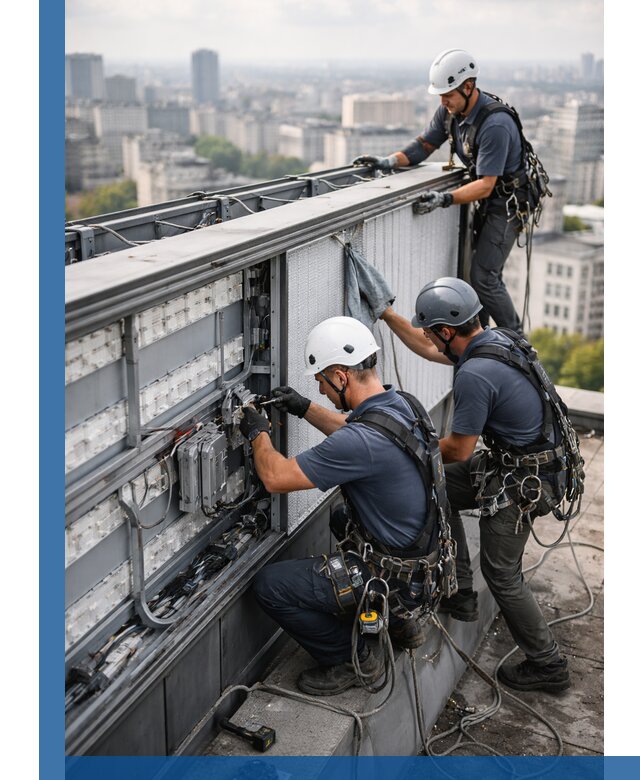 Профессиональное обслуживание крышной рекламы в Керчи под ключ