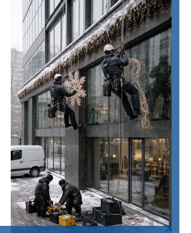 Демонтаж новогоднего оформления в Керчи от 5617 р. | ВЫСОТНИК-Крч