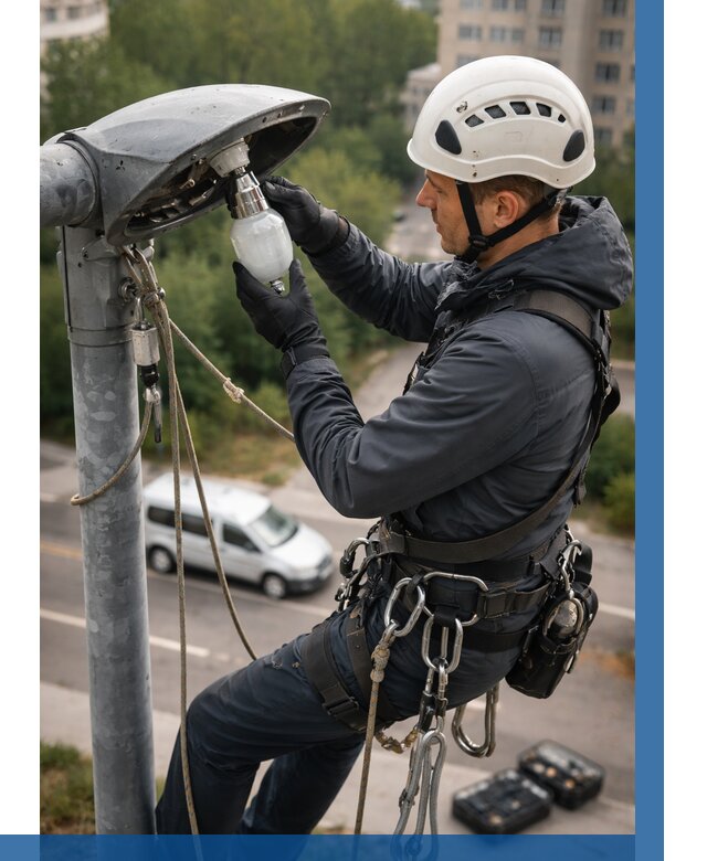 Замена ламп на высоте в Керчи от 2553 р. | ВЫСОТНИК-Крч